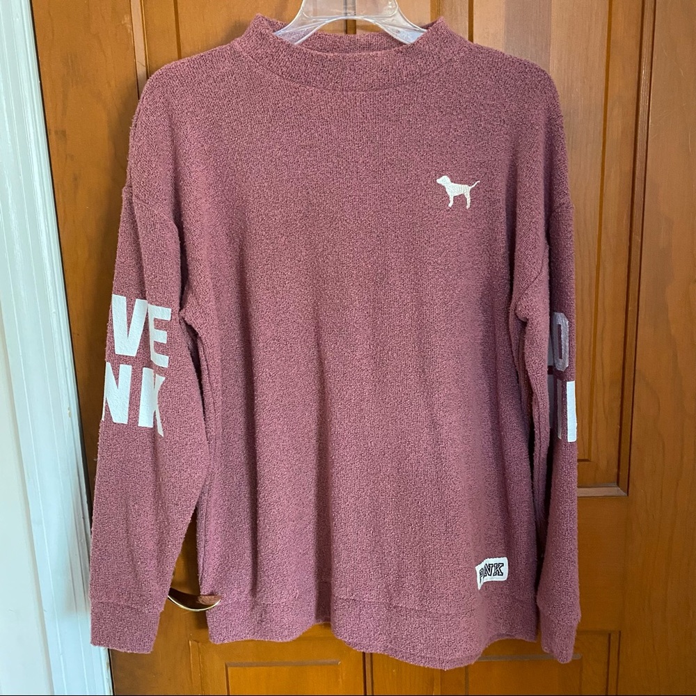 Pink Mock Neck Pull over from Pink